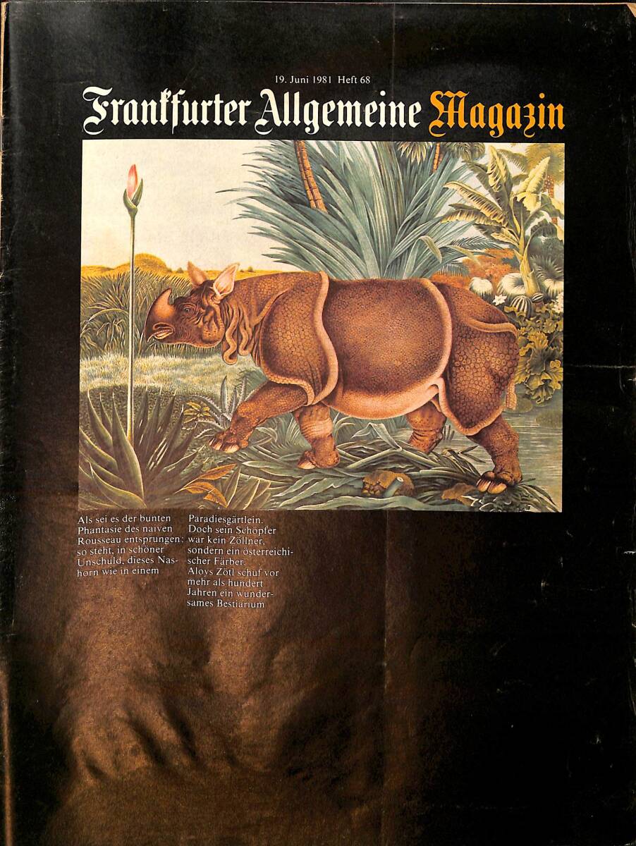 Frankfurter Allgemeine Magazin 19 June 1981 - Fitzgerald Kusz NDR96681 - 1