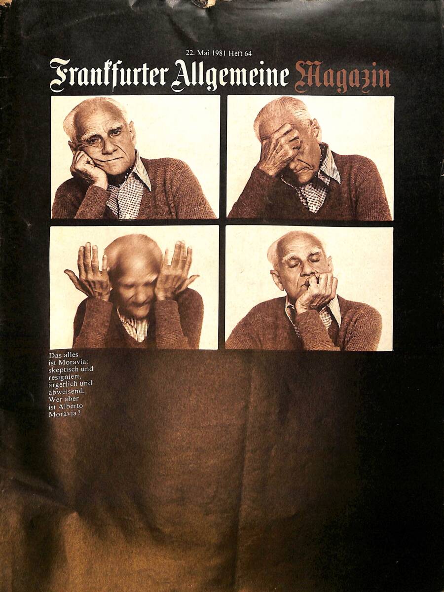 Frankfurter Allgemeine Magazin 22 May 1981 - Alberto Moravia NDR96682 - 1