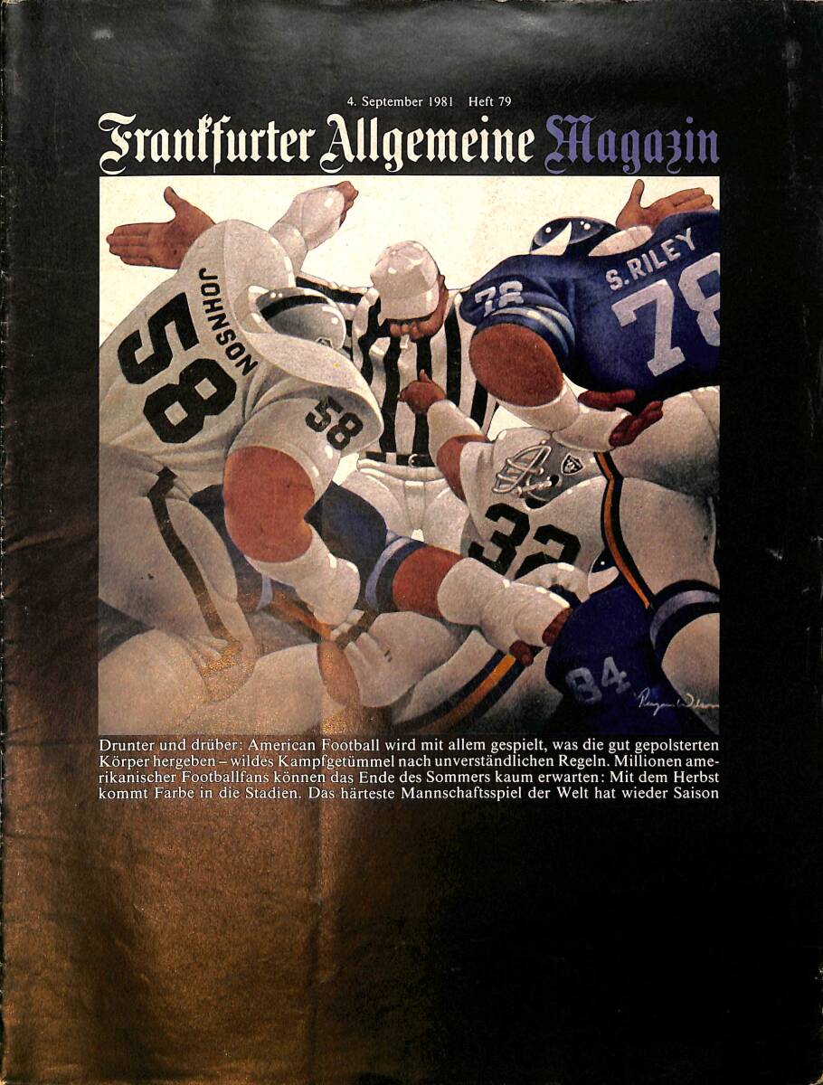 Frankfurter Allgemeine Magazin 4 September 1981 - American Football NDR96685 - 1