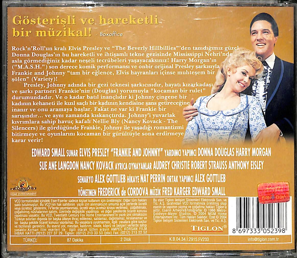 Frankie and Johnny Orjinal VCD Film ' Elvis Presley ' VCD28069 - 2