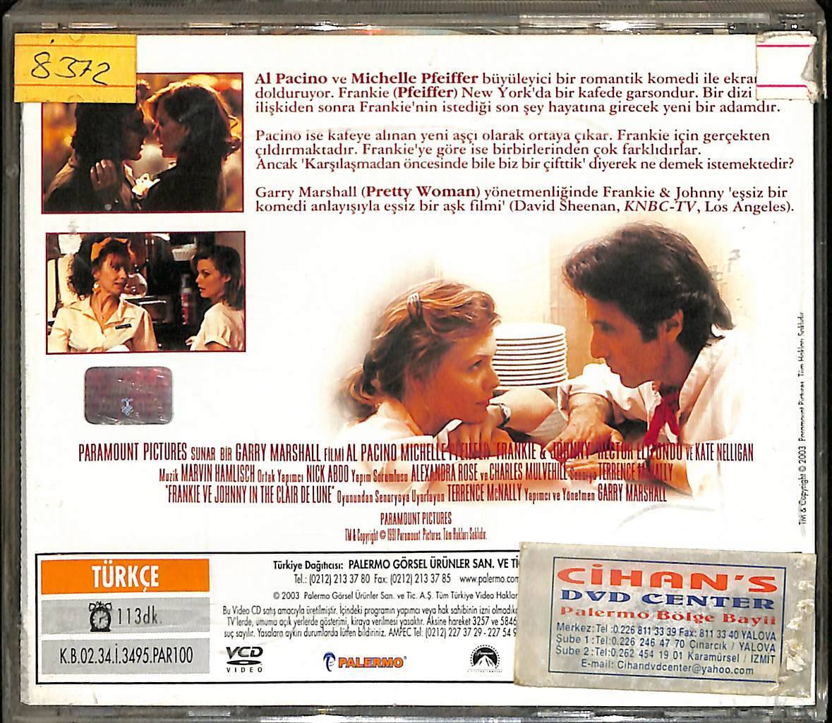 Frankie & Johnny (Al Pacino) VCD Film VCD15961 - 2