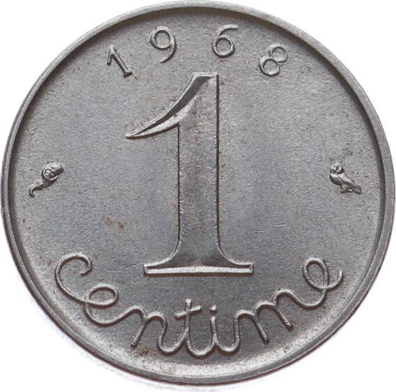 Fransa 1 Centime 1968 *5th republic* ÇA YMP11149 - 2