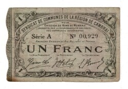 Fransa 1 Frank 1916 *Cambrai* ÇT YKP8249 - 3