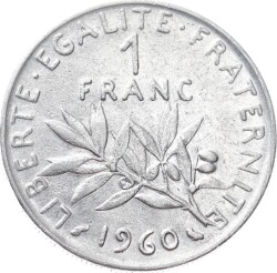 Fransa 1 Frank 1960 ÇT YMP10998 - 1
