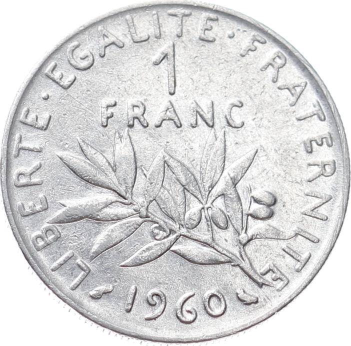 Fransa 1 Frank 1960 ÇT YMP10998 - 1