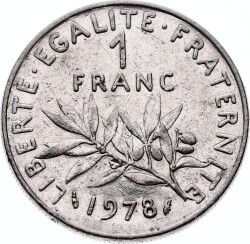 Fransa 1 Frank 1978 ÇÇT YMP6104 - 1