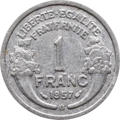Fransa 1 Frank (B) 1957 ÇT YMP1313 - 1