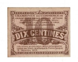 Fransa 10 Centimes 1918 Bilet Para*Pas-De-Calais* ÇÇT YKP8217 - 2