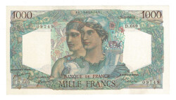 Fransa 1000 Francs 1950 - ÇİL YKP8541 - Gökçekoleksiyon