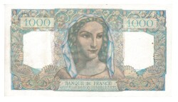 Fransa 1000 Frank 1950 ÇÇT+ YKP1729 - 2