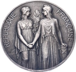 Fransa 1928 Yılı Temsilciler Meclisi Üyeleri Gümüş Madalya MVM2067 #138 - 3