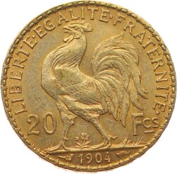 Fransa 20 Frank 1904 Altın ÇİL YMP10957 #660 - 2