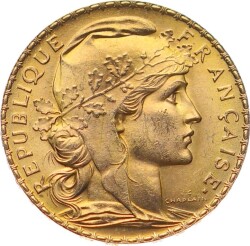 Fransa 20 Frank 1907 Altın ÇİL YMP10960 #660 - 1