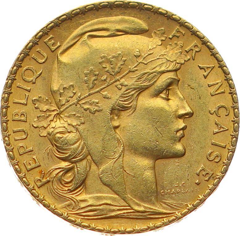 Fransa 20 Frank 1901 Altın ÇİL YMP10956 #660 - 1