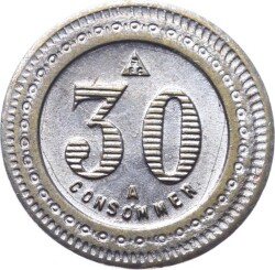 Fransa 30 Centimes - A Consommer Jeton JTF695 - 1