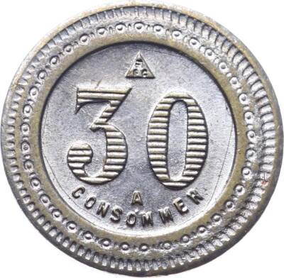 Fransa 30 Centimes - A Consommer Jeton JTF695 - 1