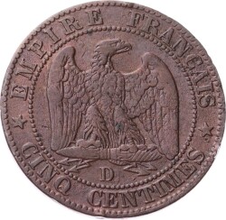 Fransa 5 Centimes 1855 *Napoleon III* D (Lyon) - ÇT YMP11275 - 2