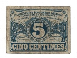 Fransa 5 Centimes 1925 Temiz *Pas de Calais* YKP8223 - 3