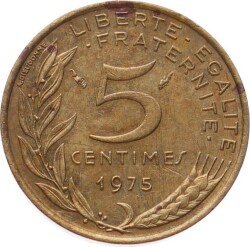 Fransa 5 Centimes 1975 ÇÇT YMP11152 - 2