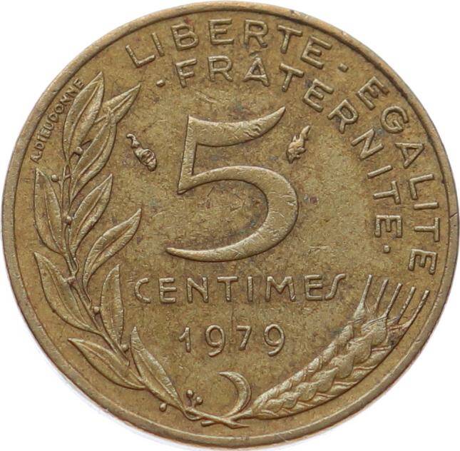 Fransa 5 Centimes 1979 ÇÇT YMP11157 - 2