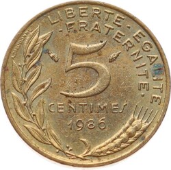 Fransa 5 Centimes 1986 ÇÇT YMP11151 - 2