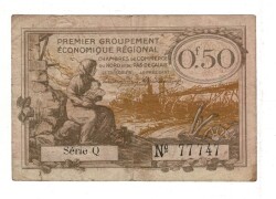 Fransa 50 Centimes 1925 *Nord Pas de Calais* ÇT YKP8254 - 1