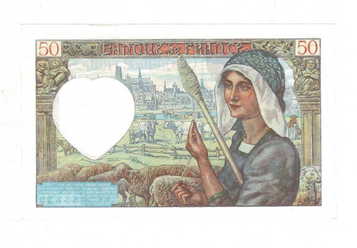 Fransa 50 Frank 1942 ÇA YKP8084 - 2