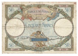 Fransa 50 Frank ÇT (17.4x12.3 cm) YKP3433 - Gökçekoleksiyon