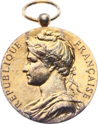  Fransa Çalışma Bakanlığı 1985 Yılı İşçi Şeref Madalyası Gümüş Üzeri Altın Kaplama MVM2104 #136 - 3