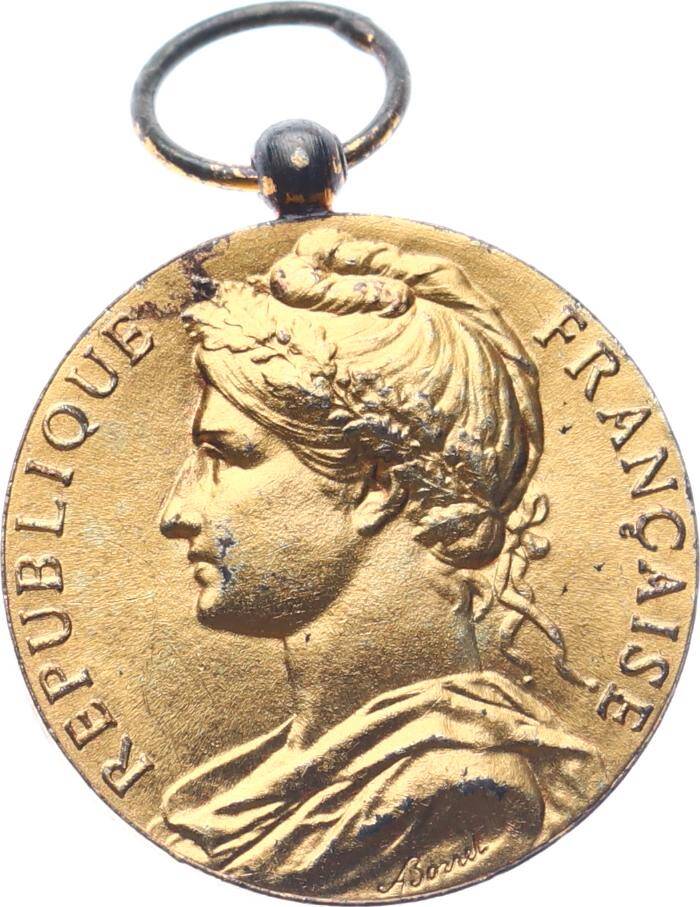  Fransa Çalışma Bakanlığı İşçi Şeref Madalyası Gümüş Üzeri Altın Kaplama MVM2099 #136 - 3