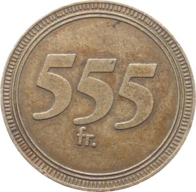 Fransa Makine Jetonu - 555 Y632 JTF583 - 1