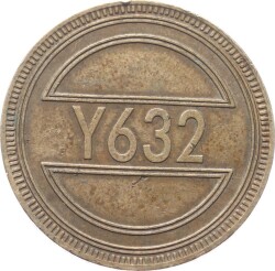 Fransa Makine Jetonu - 555 Y632 JTF583 - 2