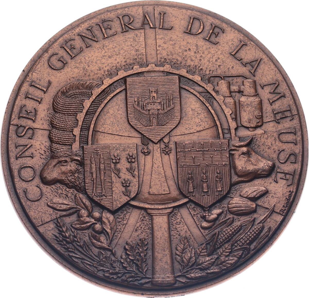 Fransa Meuse Genel Konseyi (Genel, Bölgesel veya Belediye Meclisi Üyeleri Madalyonu MVM2060 - 1