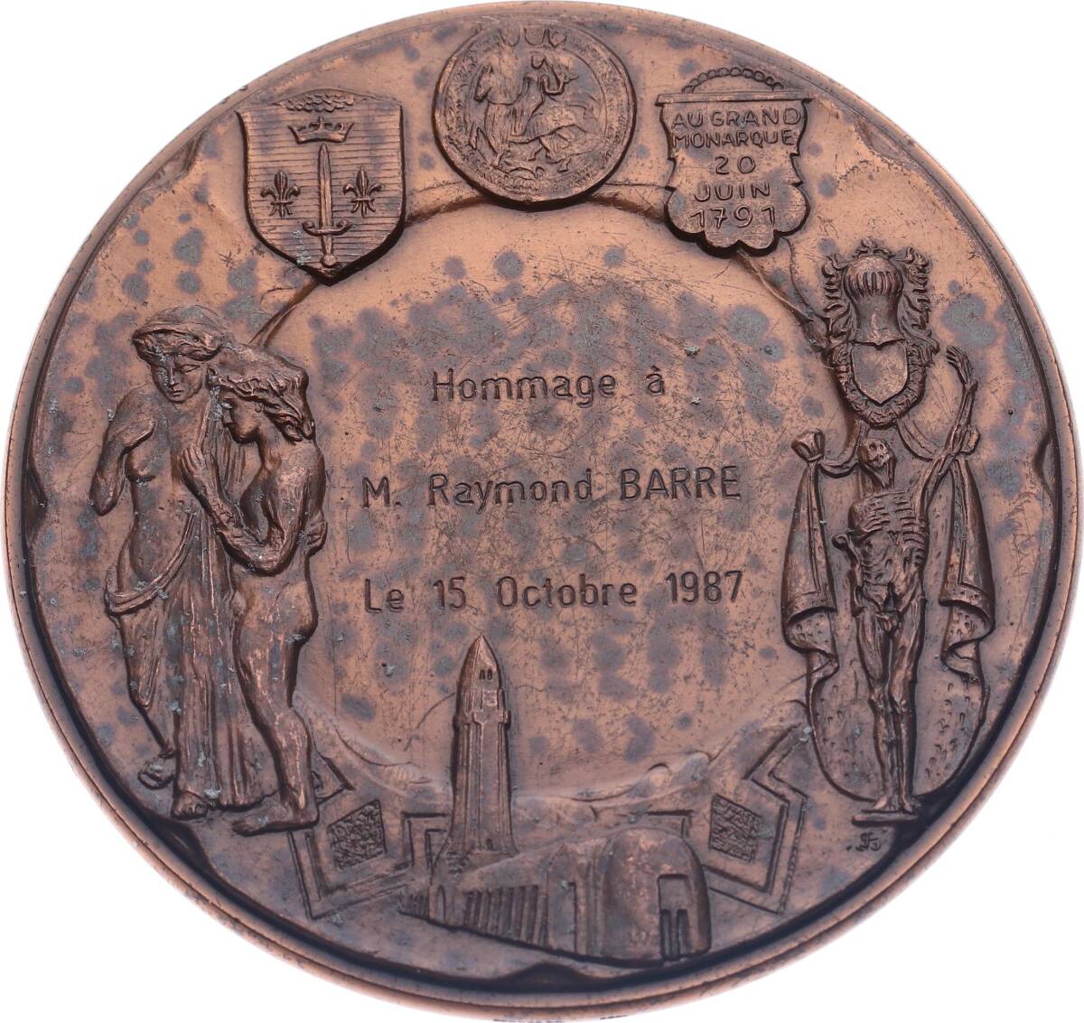 Fransa Meuse Genel Konseyi (Genel, Bölgesel veya Belediye Meclisi Üyeleri Madalyonu MVM2060 - 2