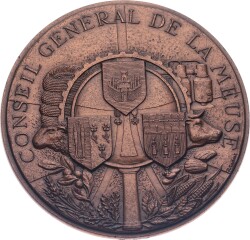 Fransa Meuse Genel Konseyi (Genel, Bölgesel veya Belediye Meclisi Üyeleri Madalyonu MVM2060 - 3