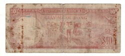 Fransız Indochine (Çinhindi) 10 Piastres 1947 Temiz YKP8193 - 2