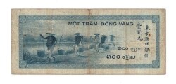 Fransız Indochine 100 Piastres 1945 - ÇT YKP7413 - 2