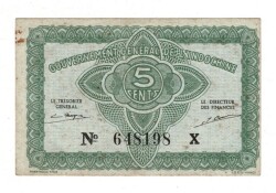 Fransız Indochine (Çinhindi) 5 Cents 1942 ÇÇT YKP8258 - 3