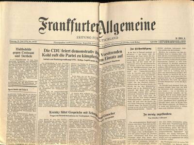 Frantfurter Allgemeine Gazetesi 24 Juni 1975 - Kreisky Führt Gesprache Mit Schmidt Und Genscher GZ125147 - 1