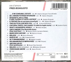 Fred Bongusto – Ore D'Amore CD (İkinci El) CD5270 - 2