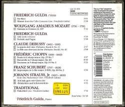 Friedrich Gulda – Gulda Non-Stop CD (İkinci El) CD5329 - 2