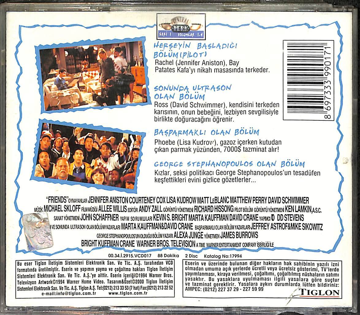 FRIENDS - Sıkı Dostlar (1994) Sezon 1 - Bölüm 1 - 4 VCD Film VCD27282 - 2