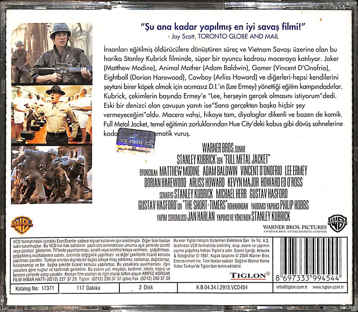 Full Metal Jacket (1987) Orijinal VCD Film ' Stanley Kubrick Koleksiyonu ' VCD28542 - 2