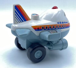 Funny Plane Işıklı Müzikli Eski Oyuncak Uçak 1970ler OYN21 (N) - 3
