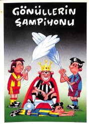 Futbol Karikatür Kartpostal KRT16529 - Gökçekoleksiyon