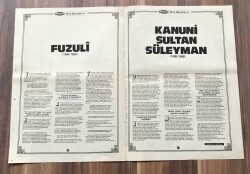 Fuzuli - Kanuni Sultan Süleyman Büyük Boy Poster GZ119340 - 2