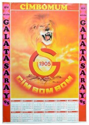 Galatasaray 1995 Yılı Takvimi (34x49cm) KRT11126 - Gökçekoleksiyon