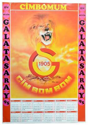 Galatasaray 1995 Yılı Takvimi (34x49cm) KRT11126 - 1