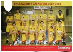Galatasaray 2002-2003 Basketbol Takımı (68x48cm) Dev Boy Poster KRT11144 - Gökçekoleksiyon