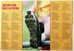 Galatasaray 2005-2006 Sezonu Birinci Yarı Fikstürü (33x48cm) Poster KRT11143 - Gökçekoleksiyon